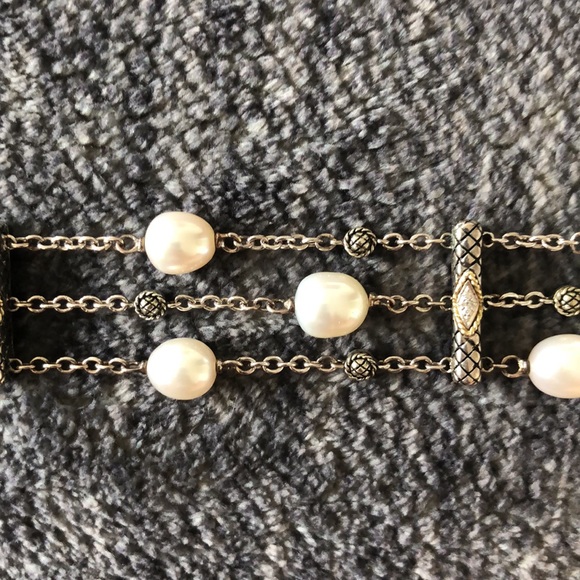 Andrea Candela NEW triple pearl strand bracelet - Picture 3 of 9
